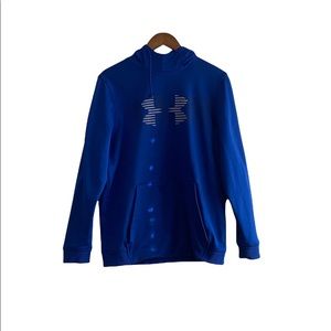 UnderArmor Blue hoodie with gray/black logo